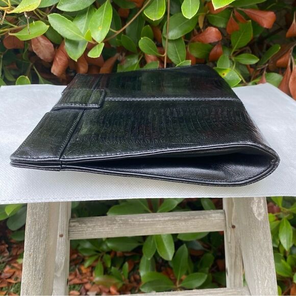 Yves Saint Laurant (YSL) Black Leather Clutch w/COA. EUC! - Picture 7 of 16